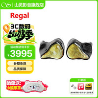 山灵 Regal有线HIFI入耳式耳机发烧音乐三频调节Type-C可换线圈铁平板耳机 鎏光金