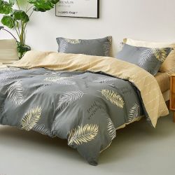 水星家纺 百丽丝慕叶花卉系列纯棉四件套 200cm×230cm床单款