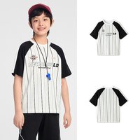 巴拉巴拉 童装男童短袖t恤儿童2026新款夏装大童拼色上衣复古球衣