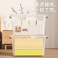 禧天龙 加厚透明收纳箱31L升3个装47.5*35.5*25cm