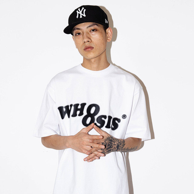 WHOOSIS 情侣宽松短袖T恤 幻影logo
