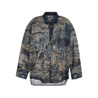 Acne Studios 男士复古牛仔印花长袖衬衫