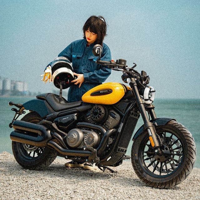 奔达 Benda 金吉拉350 CVT自动挡 复古巡航太子摩托车