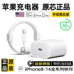 原装 苹果充电器充电头线45W适配原装快充iPhone14/13/12/11ProMax/X/8Plus手机氮化镓充电器数据线