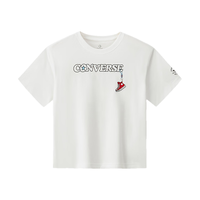 CONVERSE/匡威儿童吸湿速干短袖T恤 羽白色 140码