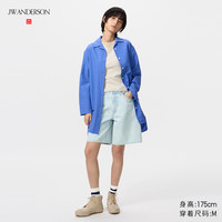 优衣库 女装牛津纺衬衫式连衣裙 483822