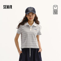 森马 女士短款条纹POLO衫 2026