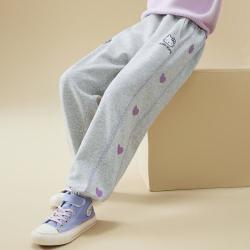 Hello Kitty 女童秋季休闲卫裤2024洋气中大童装运动跑步轻柔氧气裤子