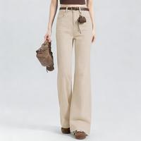 FOREVER 21 经典靛蓝微喇牛仔裤女春季时尚简约百搭遮跨休闲裤