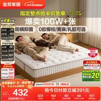 全友 软硬适中 椰棕独立弹簧床垫  国民小薄垫（15cm厚） 10-15cm（含） 150*200cm 偏硬