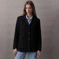 Massimo Dutti 【高智精英感】87%羊毛西装大衣外套 06406947800