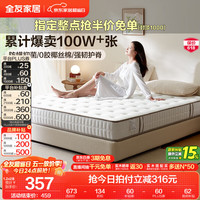 全友 软硬适中 椰棕独立弹簧床垫  国民小薄垫（15cm厚） 10-15cm（含） 150*200cm 偏硬