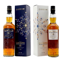 格兰帝Grandtully苏格兰单一麦芽威士忌瓶洋酒 蓝盒+白盒格兰帝15年套装