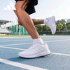 adidas 男鞋春夏运动鞋休闲轻便跑步鞋健步鞋 白色 42