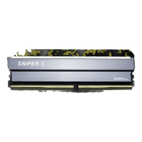 G.SKILL 芝奇 Sniper X 狙击者系列 DDR4 3600MHz 台式机内存 马甲条 数码黄 16GB 8GB*2 F4-3600C19D-16GSXKB