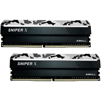 G.SKILL 芝奇 Sniper X 狙击者系列 DDR4 3600MHz 台式机内存 马甲条 战舰白 16GB 8GB*2 F4-3600C19D-16GSXW