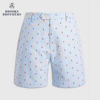 Brooks Brothers 【条纹满绣】蓝白撞色休闲短裤