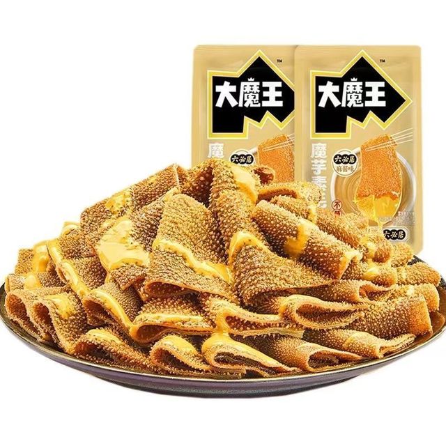 移动端：盐津铺子 大魔王素毛肚 500g 六必居麻酱魔芋爽 办公室解馋小零食