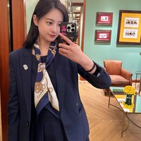 BALLY 时尚新款女士桑蚕丝印花装饰丝巾送礼6306973