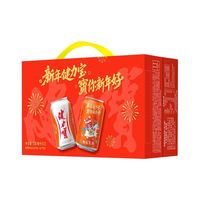 百亿补贴：健力宝 运动碳酸饮料橙蜜味330ml*12罐整箱礼盒装