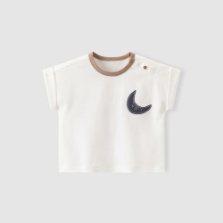 乖奇熊 宝宝短袖T恤上衣夏季儿童休闲衣服纯棉薄款婴幼儿可爱夏装外出服