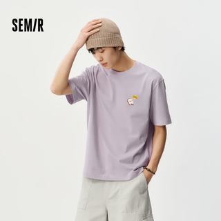 森马 王安宇同款短袖T恤男 橡皮粉 L