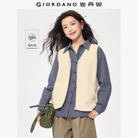  GIORDANO/佐丹奴 女士马甲 85羊皮纸杏 L