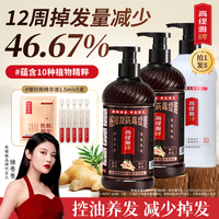 高缇雅 老姜王防脱洗发水控油去屑洗头膏柔顺洗护套装