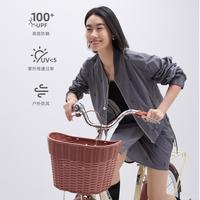 纳薇 商场同款25夏新UPF100+防晒轻薄外套烫钻户外女