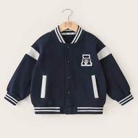 右欧 儿童外套男童夹克女童棒球服学院风洋气春秋新款童装宝宝衣服