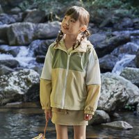 探路者儿童 防泼水外套轻薄透气春夏新款男女童户外风衣外