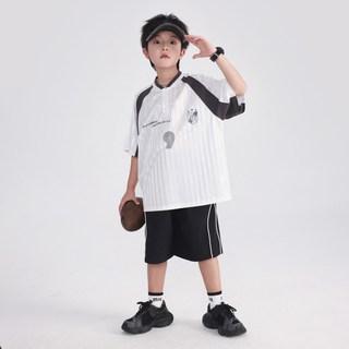 宝贝亨亨 男童夏季速干篮球服短袖套装