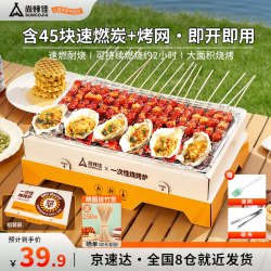 尚烤佳 Suncojia 尚烤佳 一次性烧烤炉 100297925858 升级款含炭45块