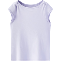  Semir/森马 凉感面料 女士短袖T恤 【凉感面料】粉紫A70725 M