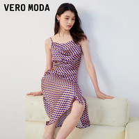 移动专享：VERO MODA 女士早秋印花吊带荡领连衣裙