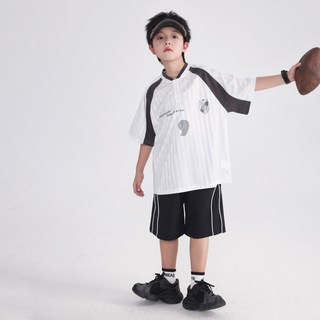 宝贝亨亨 男童夏季速干篮球服短袖套装