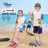 Disney baby/迪士尼宝贝 疯狂动物城儿童纯棉T恤