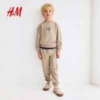 H&M 儿童男童图案设计卫衣套装 海军蓝 150/76