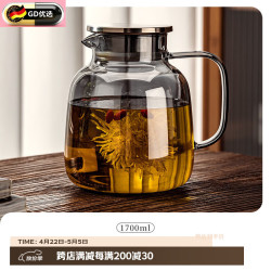 钢盾 德国品质玻璃耐高温煮茶壶家用高硼硅可明火烧水泡花茶养生专