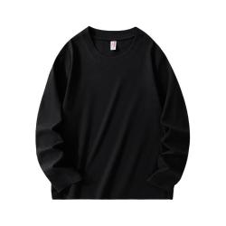 凡客诚品 凡客精梳棉纯棉长袖t恤圆领长袖日常百搭 黑色 XL /120-140斤