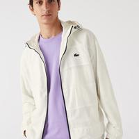 LACOSTE 拼色 男士连帽外套