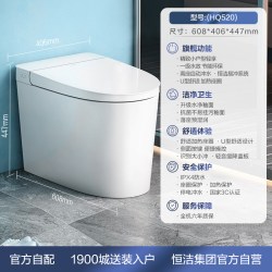 恒洁 轻智能马桶自动冲水小户型家用坐便器521