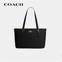 移动端、京东百亿补贴：COACH 女士GALLERY大号单肩手提托特包黑色CV402