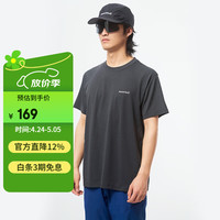 mont·bell 纯色短袖男款小logo运动速干T恤日系简约 1114686 DGY深灰色 M