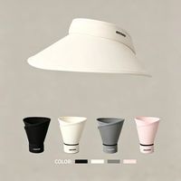 有只绵 双面冰丝防晒帽 米白色 M(56-58cm)