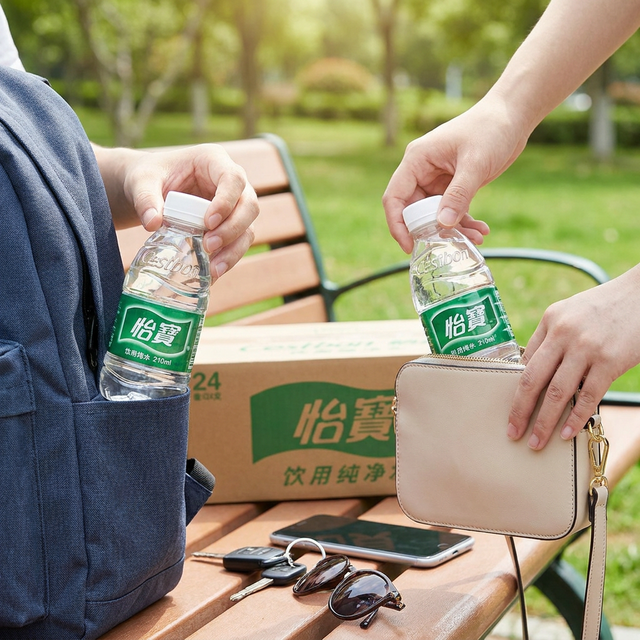 Mini装！携带超方便：怡宝 饮用纯净水 210ml*24瓶