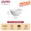 Pyrex 康宁纯白骨瓷碗家用高级感陶瓷餐具餐盘2025餐碗碟 康宁Pyrex纯白骨瓷饭碗