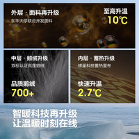 波司登(BOSIDENG)反季极寒90鹅绒羽绒服 女士连帽短款 冰晶粉 M