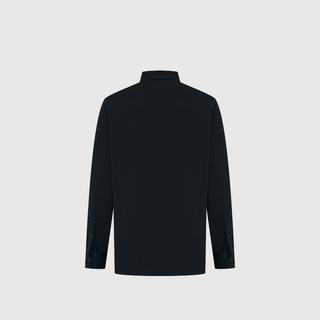 比音勒芬 男士长袖翻领衬衫 藏青色 M