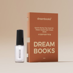 DREAM BOOKS DB 水性指甲油女快干亮油DG02-4ML体验装免烤速干健康礼物美甲